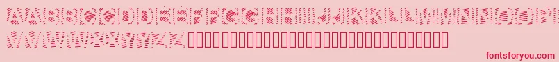 GaelleNumber6 Font – Red Fonts on Pink Background