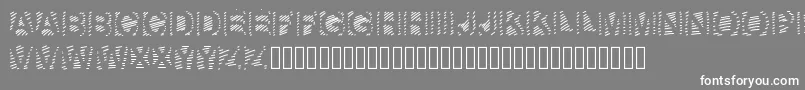 GaelleNumber6 Font – White Fonts on Gray Background