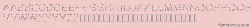 GAELLEnumber9 Font – Gray Fonts on Pink Background