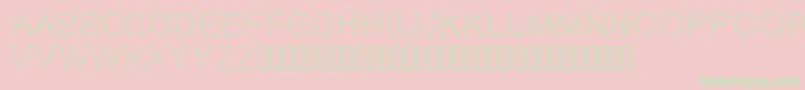 GAELLEnumber9 Font – Green Fonts on Pink Background