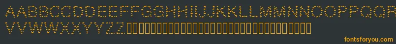 fuente GAELLEnumber9 – Fuentes Naranjas Sobre Fondo Negro