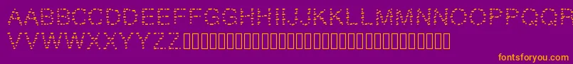 GAELLEnumber9 Font – Orange Fonts on Purple Background
