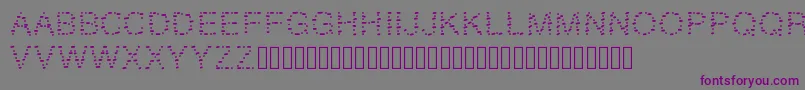 Шрифт GAELLEnumber9 – фиолетовые шрифты на сером фоне