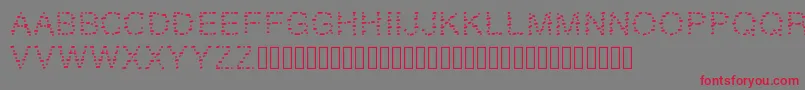 フォントGAELLEnumber9 – 赤い文字の灰色の背景