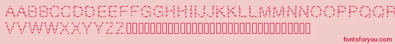 fuente GAELLEnumber9 – Fuentes Rojas Sobre Fondo Rosa