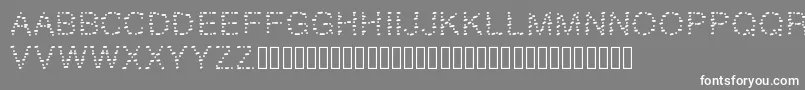 GAELLEnumber9 Font – White Fonts on Gray Background
