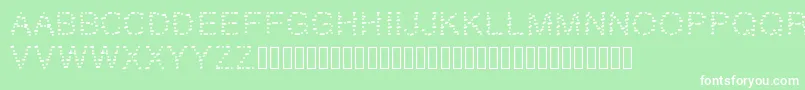 fuente GAELLEnumber9 – Fuentes Blancas Sobre Fondo Verde