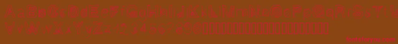 Gaelling2 Font – Red Fonts on Brown Background