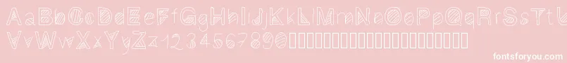 Gaelling2 Font – White Fonts on Pink Background