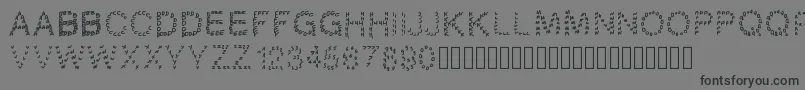 Gaellingpates Font – Black Fonts on Gray Background