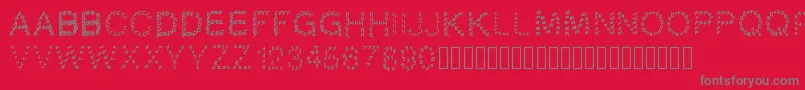 Gaellingpates Font – Gray Fonts on Red Background