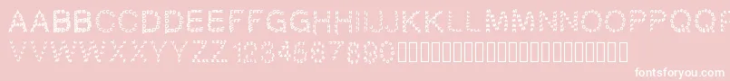 Gaellingpates Font – White Fonts on Pink Background