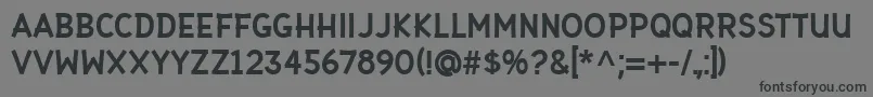 Gaffer Type Font – Black Fonts on Gray Background