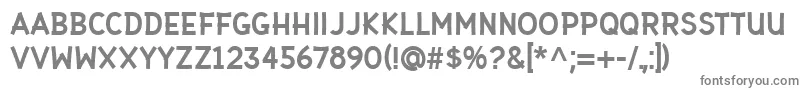 Gaffer Type Font – Gray Fonts on White Background