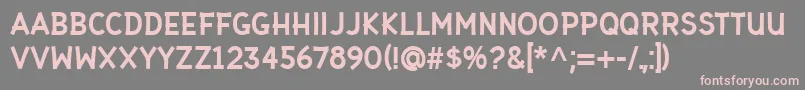 Gaffer Type Font – Pink Fonts on Gray Background