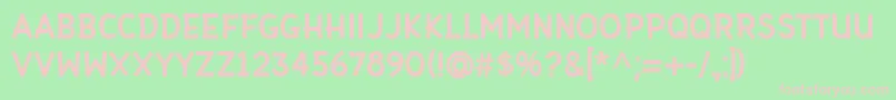 Gaffer Type Font – Pink Fonts on Green Background