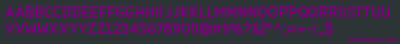 Gaffer Type Font – Purple Fonts on Black Background