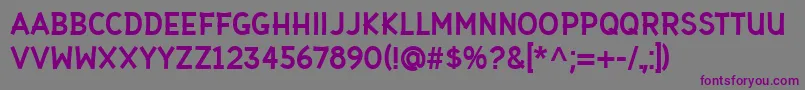 Шрифт Gaffer Type – фиолетовые шрифты на сером фоне