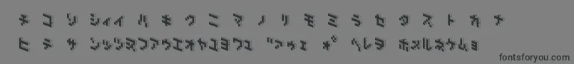 DemoncubicblockNkpBlack Font – Black Fonts on Gray Background