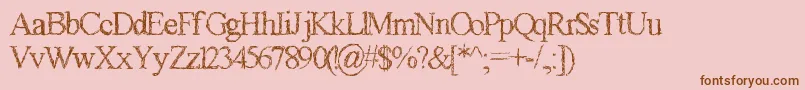 Lisätietoja Gagaille premiere-fontista Gagaille premiere-fontti – ruskeat fontit vaaleanpunaisella taustalla
