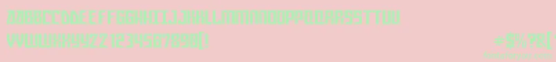 fuente GAGASM   – Fuentes Verdes Sobre Fondo Rosa