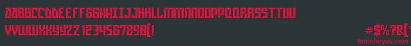 GAGASM   Font – Red Fonts on Black Background