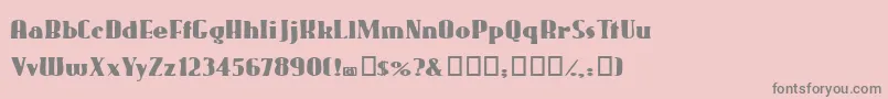 Gaggers Font – Gray Fonts on Pink Background