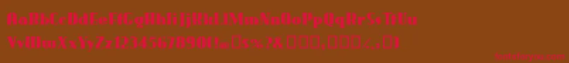 Gaggers Font – Red Fonts on Brown Background