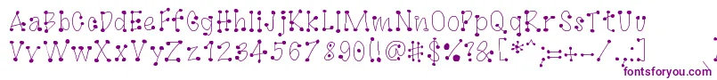 GaGoo by KreativFont com Font – Purple Fonts on White Background