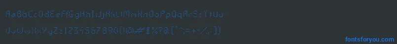 fuente GalacticaS RegularV Striped – Fuentes Azules Sobre Fondo Negro