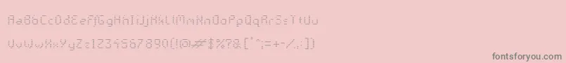 GalacticaS RegularV Striped Font – Gray Fonts on Pink Background