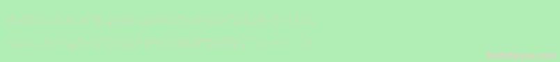 フォントGalacticaS RegularV Striped – 緑の背景にピンクのフォント