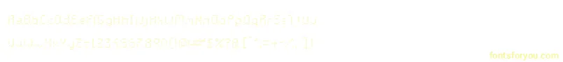GalacticaS RegularV Striped-Schriftart – Gelbe Schriften