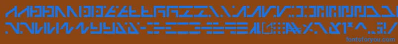 Шрифт Galactico Basic – синие шрифты на коричневом фоне