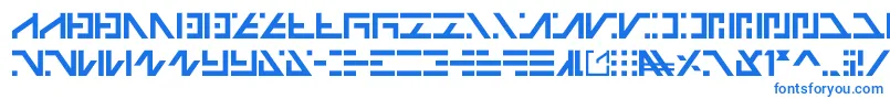 Шрифт Galactico Basic – синие шрифты на белом фоне