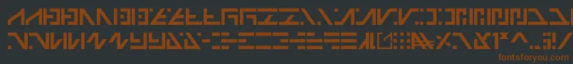 Шрифт Galactico Basic – коричневые шрифты на чёрном фоне