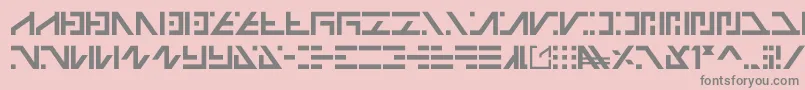 Galactico Basic-fontti – harmaat kirjasimet vaaleanpunaisella taustalla