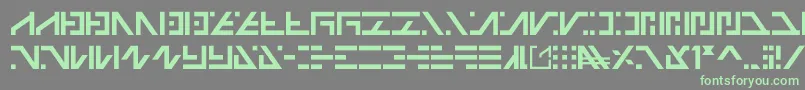Galactico Basic-fontti – vihreät fontit harmaalla taustalla
