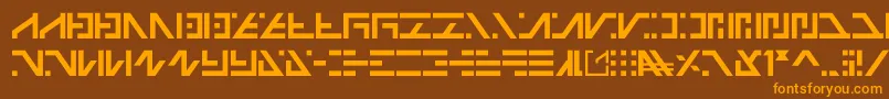 Шрифт Galactico Basic – оранжевые шрифты на коричневом фоне