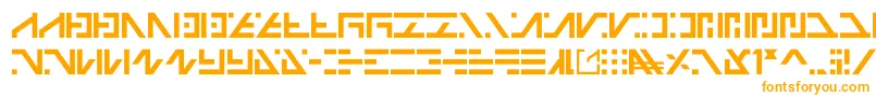Шрифт Galactico Basic – оранжевые шрифты на белом фоне