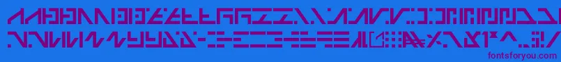 Шрифт Galactico Basic – фиолетовые шрифты на синем фоне