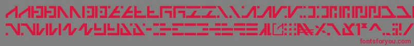Шрифт Galactico Basic – красные шрифты на сером фоне