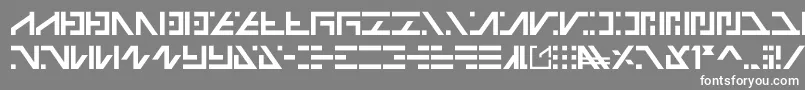 Шрифт Galactico Basic – белые шрифты на сером фоне
