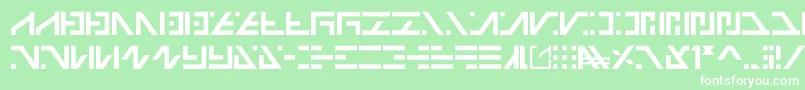 Шрифт Galactico Basic – белые шрифты на зелёном фоне