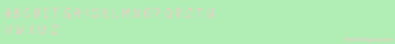 Galahad Font – Pink Fonts on Green Background