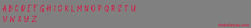 Galahad Font – Red Fonts on Gray Background