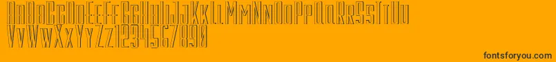 GalahPanjang Font – Black Fonts on Orange Background