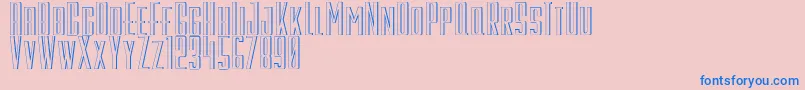 GalahPanjang Font – Blue Fonts on Pink Background