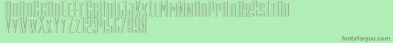 GalahPanjang Font – Gray Fonts on Green Background