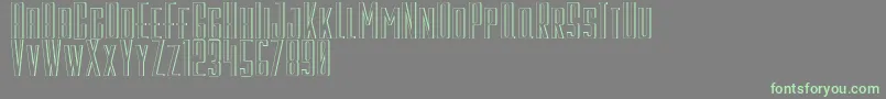 GalahPanjang Font – Green Fonts on Gray Background